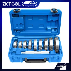 ZKTOOL 10-Piece Wheel Bearing Press Kit, Double-Sided Automotive Car Repair Tool Set with 1 Seal Driving Tool and 9 Adapters for Race, Seal, Bushing Assembly & Disassembly