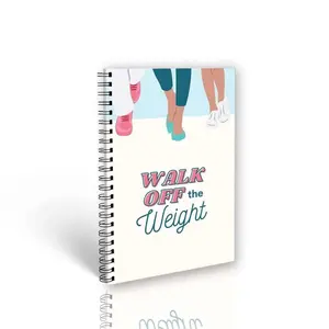 Walking Weight Loss Guide, Fitness Plan Notebook, Goal Tracking & Progress Record, Motivational Diet Coils