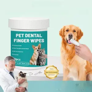 Pet Dental Wipes for Oral Care Healthy, Gentle Cleaning & Plaque Removal, Fresh Breath Pet Hygiene Products, Convenient One-Time Use Disposable