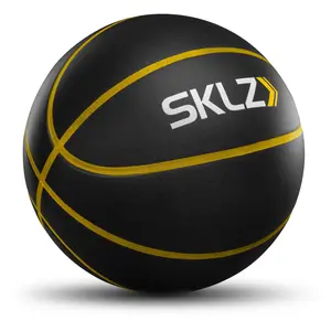 SKLZ Bashhhketball Pro 29.5" PU Foam Indoor Training Basketball Dual-Density Construction Integrated Grip 590g Weight Silent Realistic Bounce Ball Control