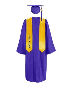 Matte Cap, Gown, Tassel & Honor Stole 60”Package | Graduate Graduation Gown