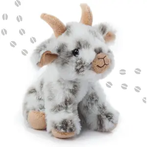 The Petting Zoo Goat Stuffed Animal Plushie, Gifts for Kids, Wild Onez Babiez Farm Animals, Goat Plush Toy 6 inches