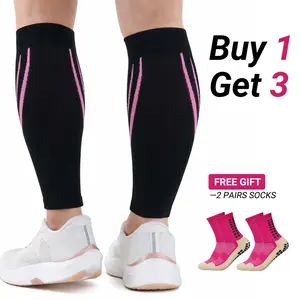 ISUNIE Calf Compression Sleeves for Women & Men, Calf Support, Muscle Recovery & Shin Splint Relief for Running, Gym, Training, Volleyball & Cycling