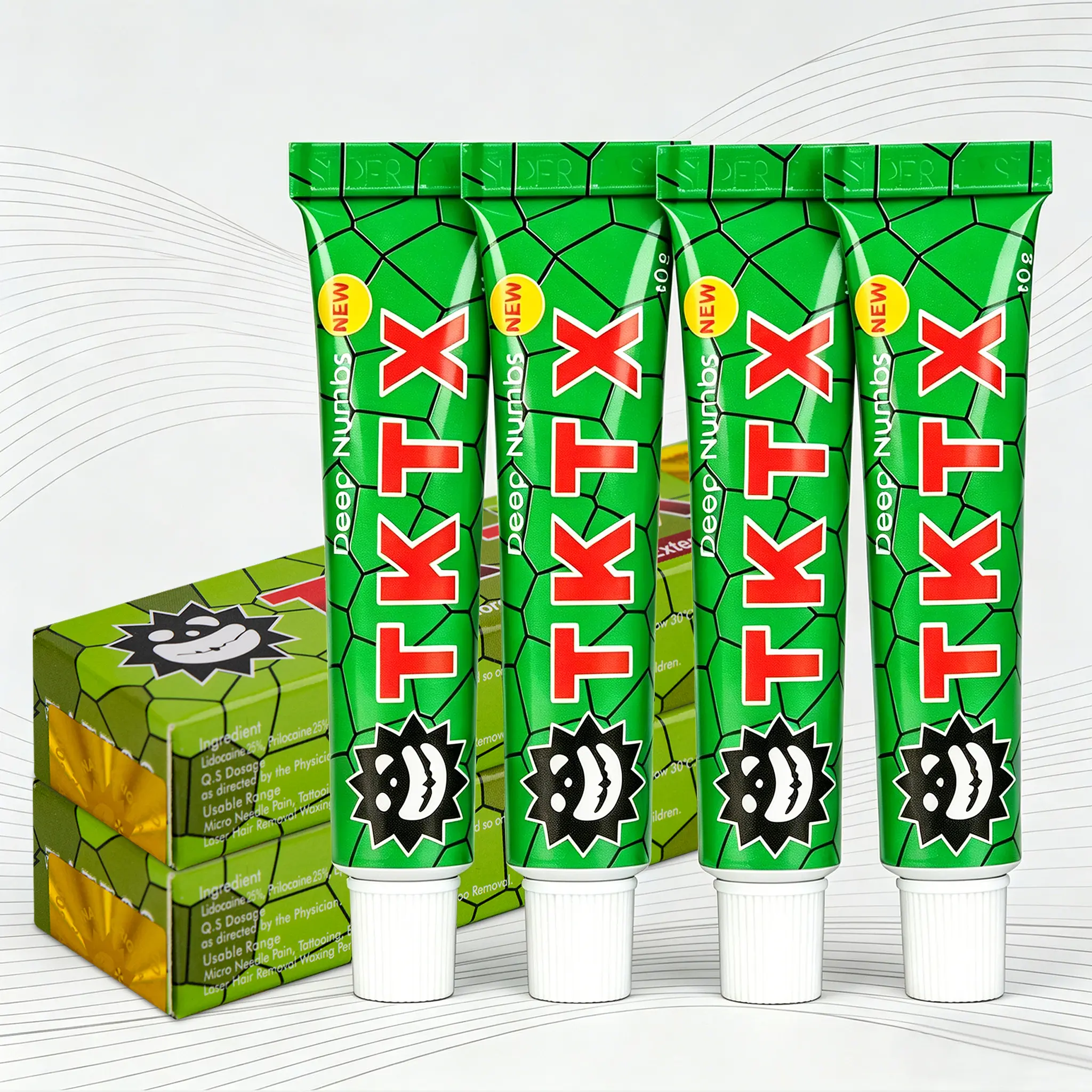 TKTX Tattoo Numbing Cream - Green 75% Limited Edition-For Painless Tattooing-Very Strong Tattoo External Cream 10g
