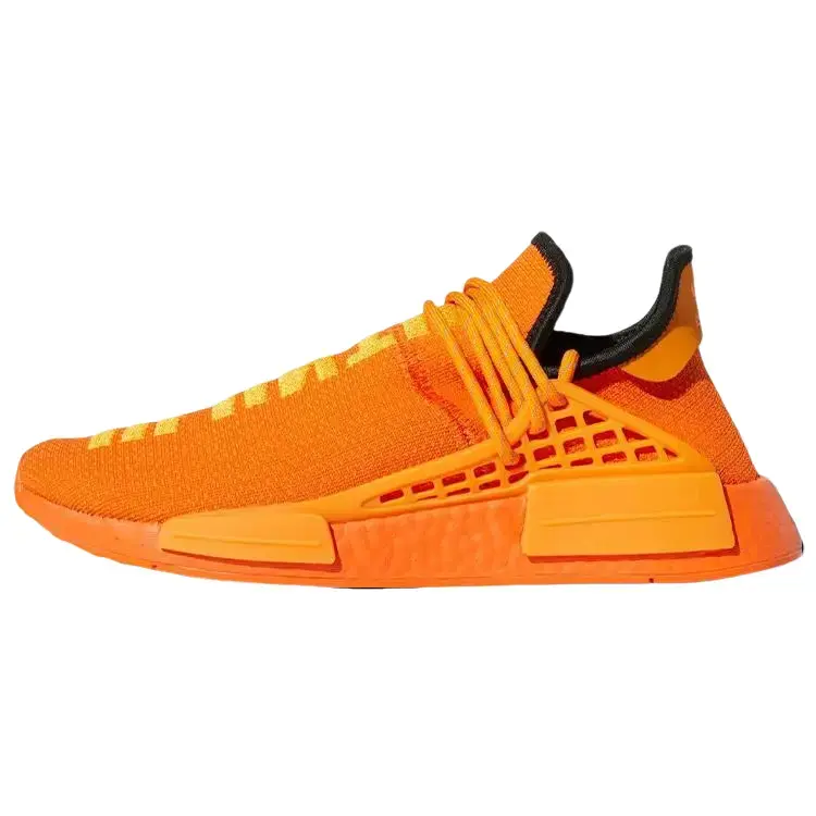 Adidas NMD Human Race Orange x Pharrell Men's Limited Edition Sneakers, Streetwear, Everyday, Boost Cushion, Primeknit Upper