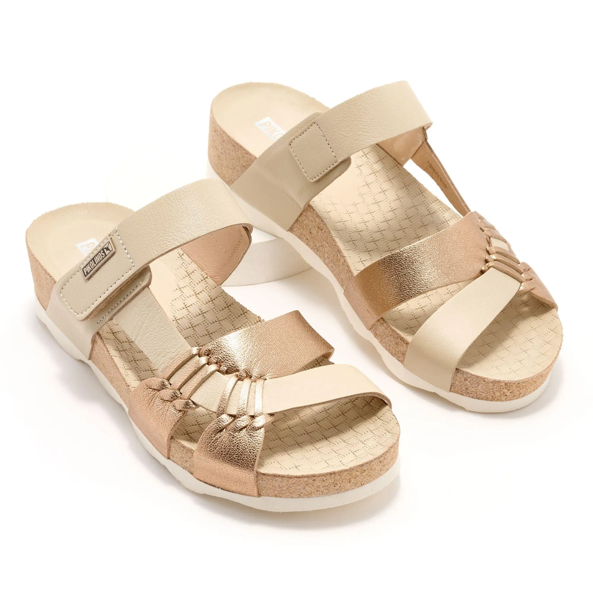 Pikolinos Leather Slide Sandals - Castalla