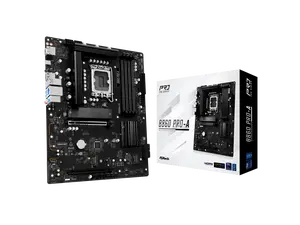 ASRock B860 Pro-A LGA 1851 Intel B860 SATA 6Gb/s DDR5 Intel Core Ultra  ATX Motherboard