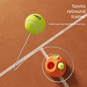 Tennis rope trainer single rebound professional fixed high elastic game ball with line practice ball base