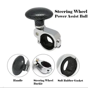 High-End Metal Steering Wheel Aid Ball, Adjustable Auxiliary Steering Knob Modification, Enhance Driving Comfort & Control, Automotive Car Accessories