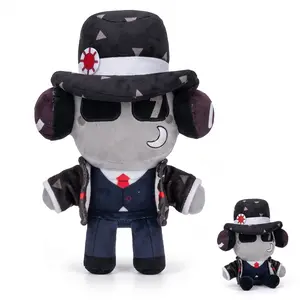 Chance Plush Doll for Fans and Collectors, 11 Inch Cool Cartoon Game Character with Dual-Pose Sitting & Standing, Soft Collectible Plushie for Desk and Home Decor