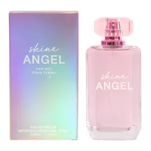 Shine Angel Eau de Parfum Spray for Women 100ml/3.4fl.oz – Sweet Floral Woody Perfume, Light Scent for Daily Use & Layering