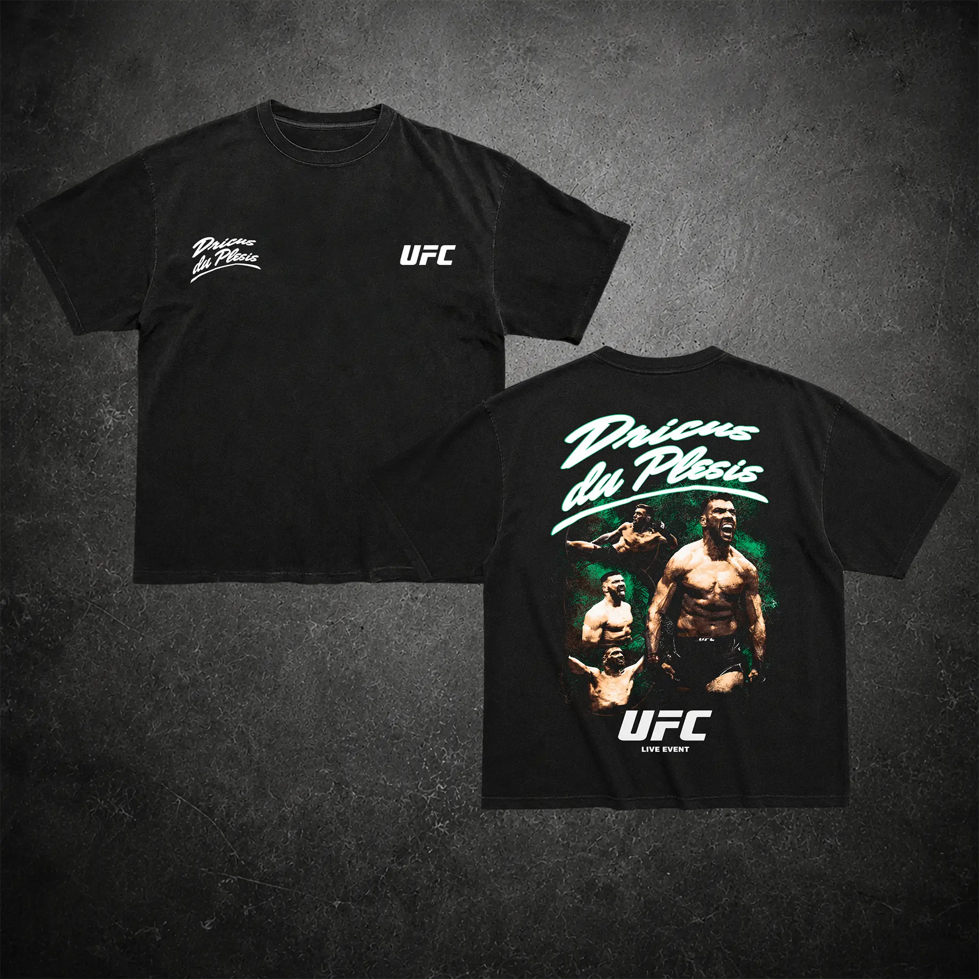 UFC Dricus Du Plessis License Printed T-Shirt, UFC Legends Collection Tee, UFC Graphic Tee, UFC MMA Shirt, Gift for Fighters, Sports Apparel Cotton Tee, UFC Merch's Fan