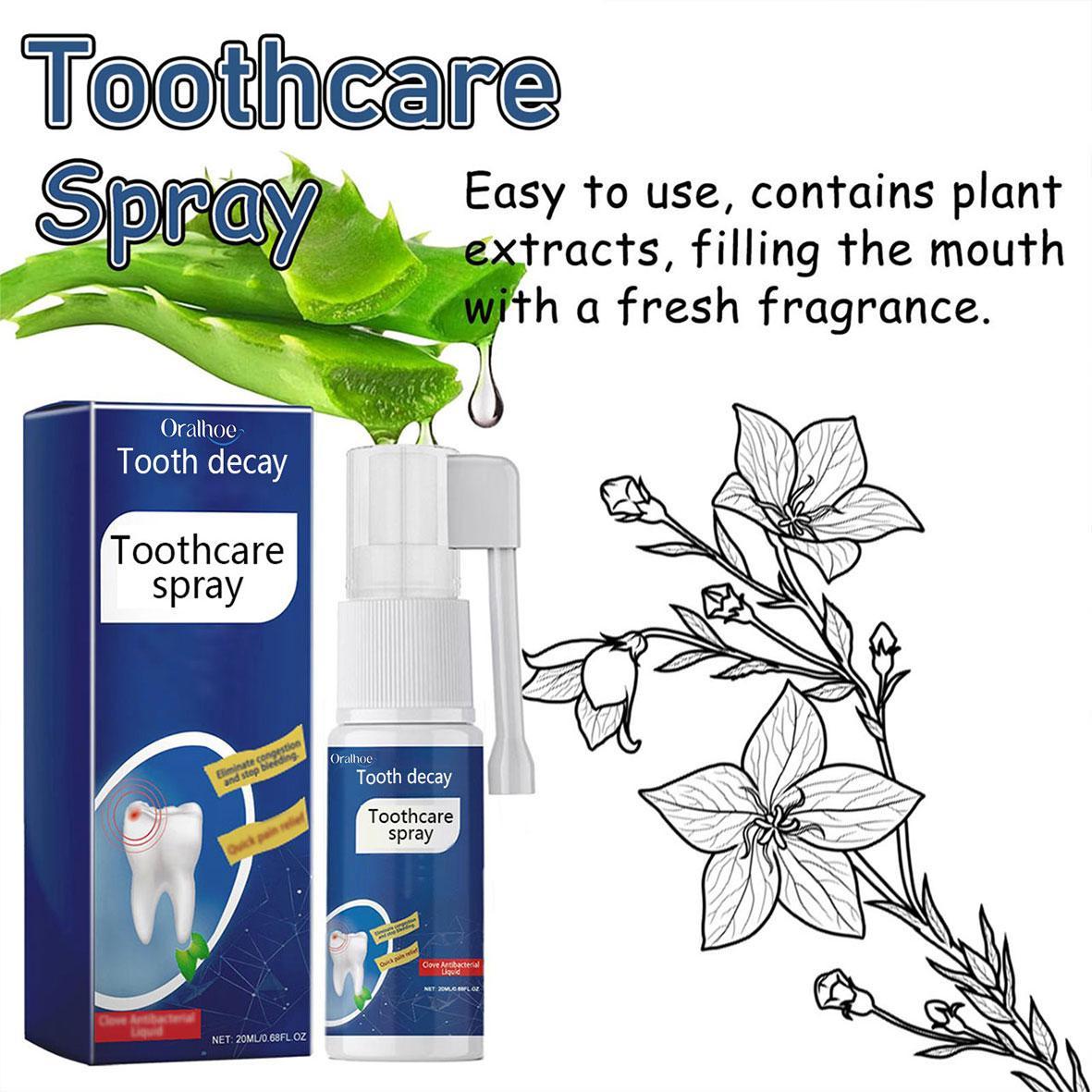ORALHOE Oral Care Spray  - Preventing toothsensitivity, Relieving swollen and inflamedgums, Helping reduce tooth decay, Gentleformula for daily use