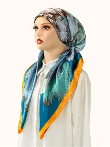 Elegant Satin Hijab Scarf, Soft Breathable Fabric, Easy Sweat Absorption, Perfect for Daily Wear, Elastic Fit Design, Turban Hijab, Head Scarf