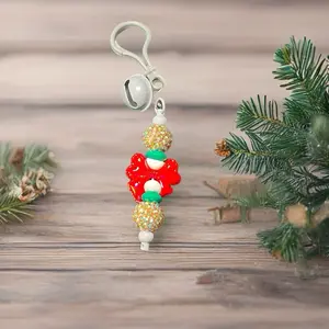 Bell Keychains-Key Accessory with Colorful Beads and Sparkling Accents for Everyday Use