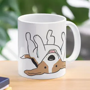 Care-Free Beagle Coffee Mug Coffee & Tea Mug – White Ceramic Office Cup, Perfect Gift Mug or Daily Use