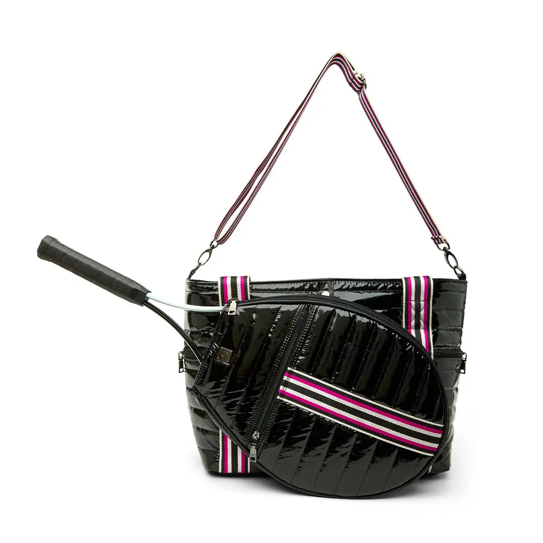 Love Royln Tennis Bag Black Patent