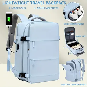 15.6-inch Vacuum Compression Travel Backpack with Pump, Tui Airways Approved,  Laptop Compatible, Under-Seat Cabin Bag,Ryanair, EasyJet, WizzAir Cabin Bags