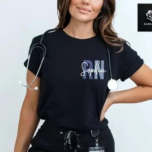 [CUSTOM NAME] Personalized RN Shirt, Registered Nurse Gift, Nurse Appreciation Gift, Medical Nurse Gift, Cute RN Shirt, Custom RN Shirt, Nurse Life Outfit