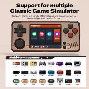 MIYOO MINI A30 2024 Portable Pocket Retro Handheld | 2.8” IPS HD Screen | WIFI Open Source Linux System | 64Gb SD | Pre-loaded Ready-To-Play