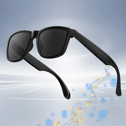 Wireless Smart Glasses with Bluetooth Audio, Open Ear Headphones Sunglasses, Hands-Free Calling, UV Protection, Long Battery Life, Perfect for Travel & Outdoor