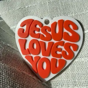 Jesus Loves You Keychain | Christian Keychain Gift | Faith Based Gift | Religious Keychain | Bible Gift | Inspirational Keychain