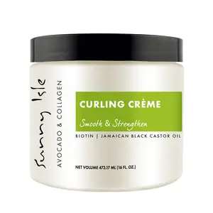 Sunny Isle Avocado and Collagen Curling Crème 16oz with Biotin