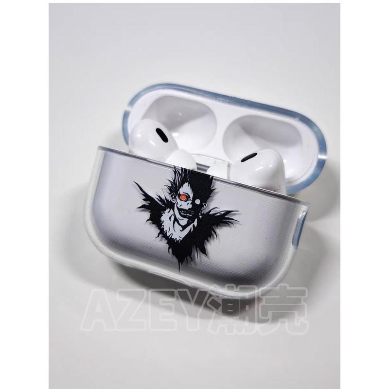 Death Note Earphone Case for Apple Airpods 4 1 2 3 Pro Yagami Light Lawliet Ryuk Protective Cases Anime AirPods Case