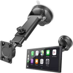 Replacement  Mount for  Screen with 4-Tab Bracket Holder, Upgraded Suction Cup Windshield Mount for Portable  Screens Android  Monitors,  Adhesive Gel