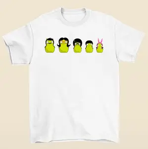 Kuchi Kopi Belcher Family Graphic Tee Bobs Burgers Cute Fan Unisex Shirt