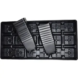 Set of 3 Trays Plus 54 POTS - 3.5" Square pots