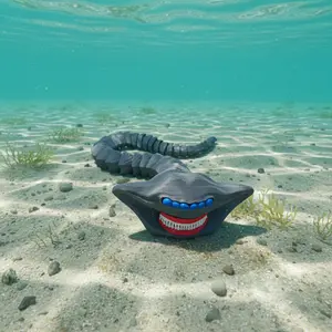 Deep Sea Monster Statue, Spooky Bloop Ocean Beast Figurine, Dark Gothic Desktop Accessory, Unique Home Decor Gift