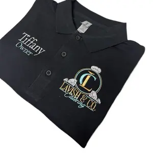 Custom Embroidered Polo T-Shirts – Personalized Just for You! Menswear Man Shortsleeve Breathable Top Casual