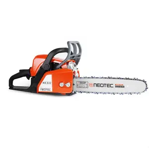 NEOTEC NS832 31.8cc Gas Chainsaw 14 Inch 2-Stroke Portable Wood Cutting Tool with Ergonomic Handle Lightweight Compact Design