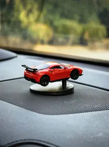 Red Sports Car Car  Center Console Ornament, Mini Race Car Figurine, Perfect Birthday Gift for Car Lovers