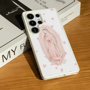 Virgin of Guadalupe Butterfly for SAMSUNG S22/S23/24/25/ULTRA/PLUS  Matte Magnetic Phone Case Stable magnetic adsorption Functional and textured Cellphone Acrylic