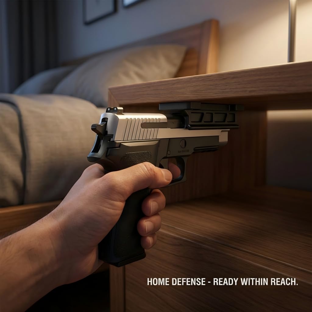 Gun Magnet Bracket Quick Draw GunMagnetic Pistol Holster Hidden Car Applicable to multiple scenarios Adjustable