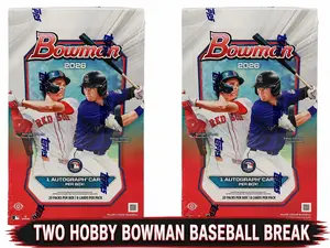 MLBB1 2026 Bowman Baseball Break PYT (Two Hobby Boxes)