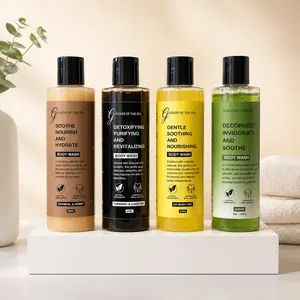 Nature’s Remedy [Body Wash] Bundle – 4-Piece Luxury Body Wash Collection | Herbal, Oat, Honey & Turmeric Body Care Set