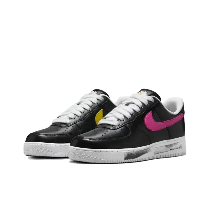 Black Low Top Mismatched Color Accent Unisex Streetwear Sneakers, Everyday Outfit Casual Athletic Shoes with Original Shoe Box | Shock Absorbing, All Day Comfort, Wide Feet Friendly Outdoor Daily Footwear