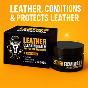 NUAN Car Interior Cleaning Paste Kit, Dashboard, Leather & Fabric Cleaner with Sponge & Microfiber Towel, Deep Cleaning & Stain Remover