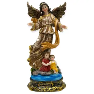 Angel de La Guarda 12" Inches Tall 2 Stylesto choose from Estatua - Detailed Figure Guardian Angel Brand New Statue Religious Decor Saint