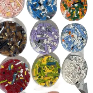 Picky 2in1 Regular Pad with Building Blocks - Silicone pad with assorted blocks. Characters, Birds or Succulents.