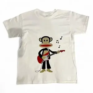 Paul Frank Playing Guitar Y2K Baby Tee, Retro 2000s Graphic Unisex Shirt