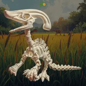 DG XL Skeleton Parasaurolophus Fidget Figurine