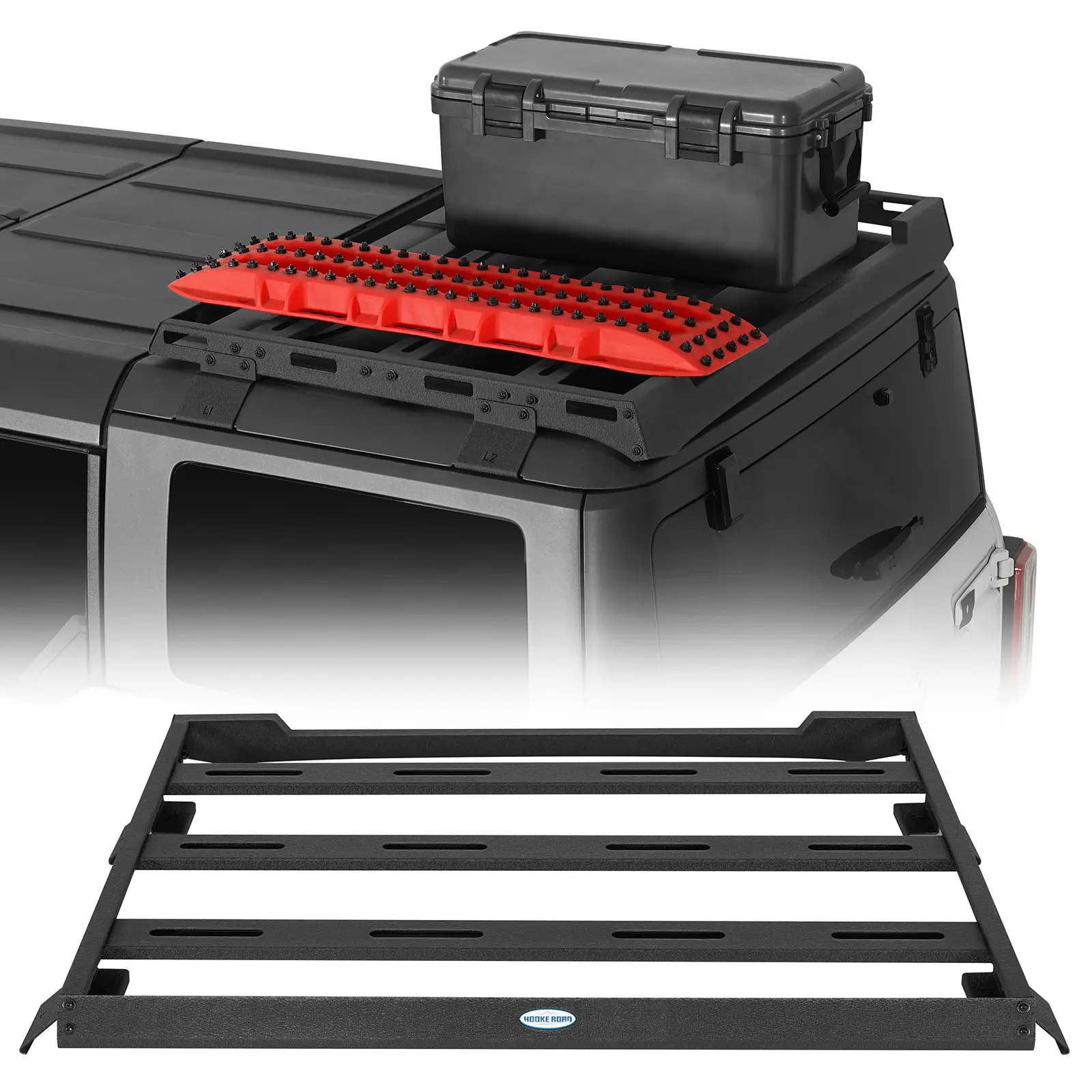 Hooke Road Half Car Roof Rack, Vehicle Accessories for 6th Gen 2021-2026 Ford Bronco 4-Door Hardtop