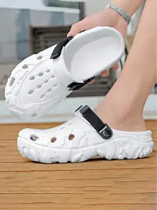 Unisex Adjustable Strap Buckle Clogs, Lightweight EVA Breathable Hole Shoes for All-Day Wear, Footwear