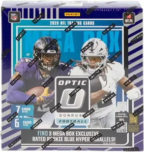 2025 Panini Donruss Optic Football Mega Trading Card Box (1 Autograph or Memorabilia Card Per Box)