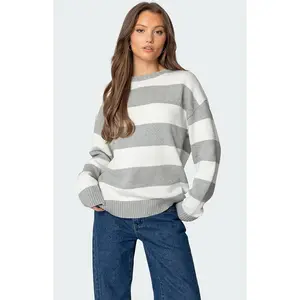 Edikted Women's Richie Oversized Striped Sweater