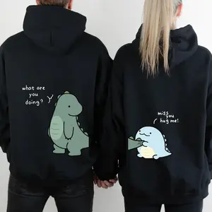 Dinosaurs Custom Matching Hoodies for Couples